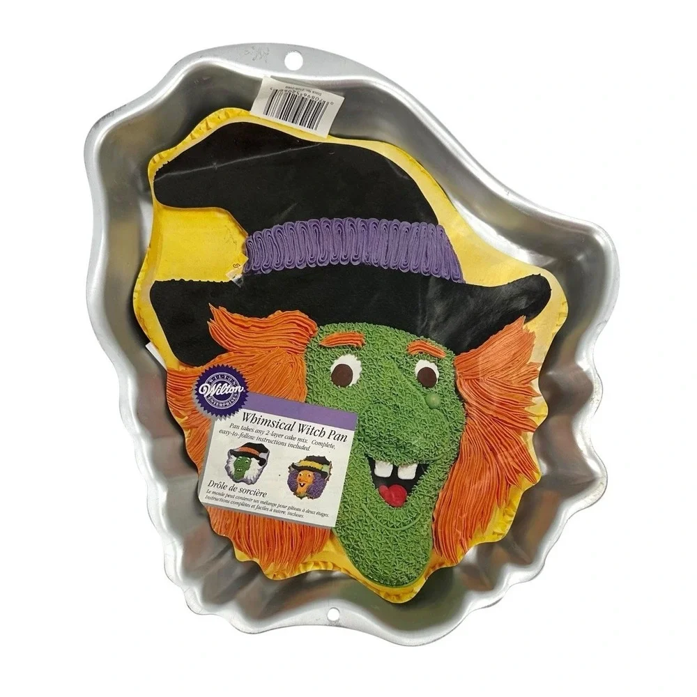 Vintage Wilton Whimsical Witch Novelty Cake Pan Mold Halloween Bewitched Party